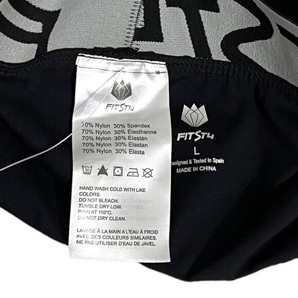 FitsT4 Padded Bike Shorts Shape Tough Comfort Black Mens Size L Large NWT New - Picture 6 of 6
